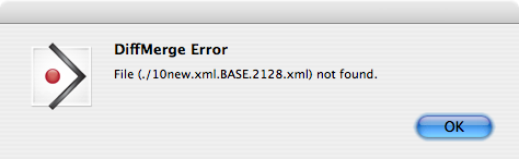 DiffMerge Error