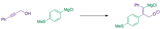 Grignard addition to propargyl alcohol