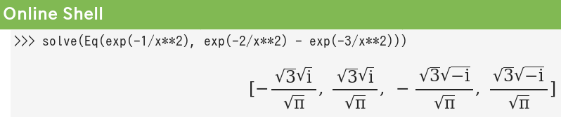 solve equation