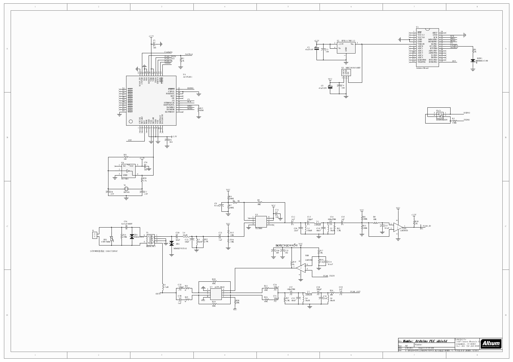 Powerline Modem Schematic