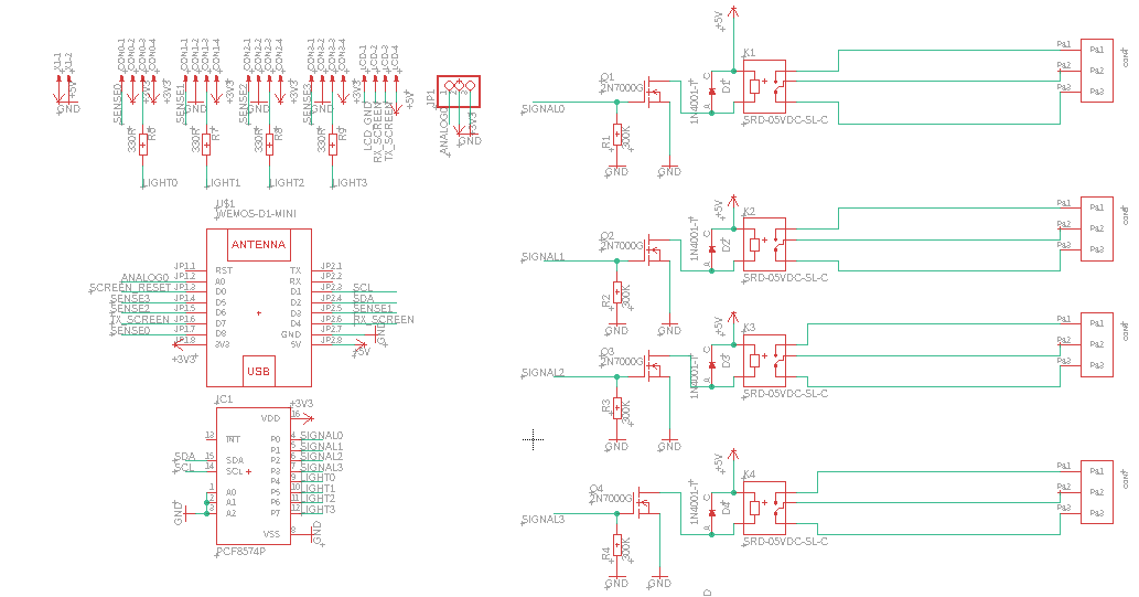 Circuit Diagram detailing the important components