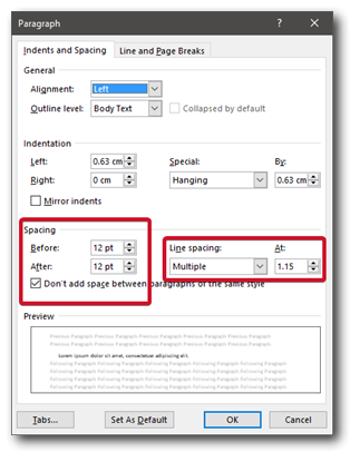 styles - Nice spacing for lists in MS Word - Super User