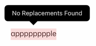 No Replacements Found