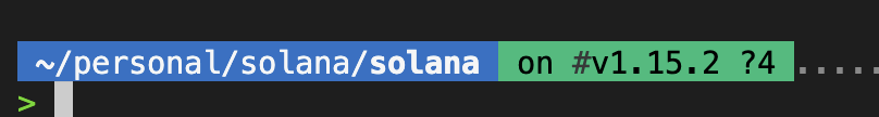 local solana version