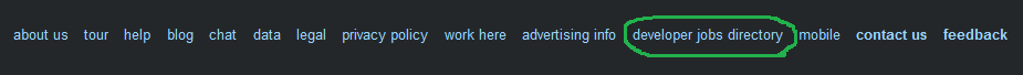 Developer Job Directory - footer link