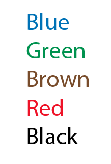 Text colors