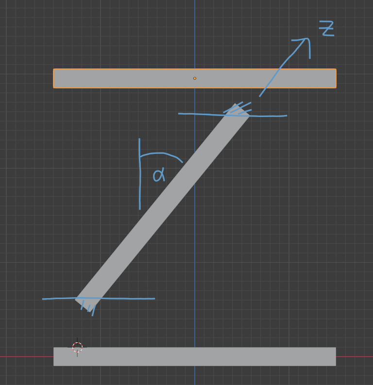 wooden rod in between two planes