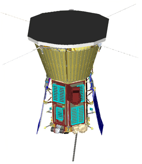 illustration of NASA's Solar Probe Plus from http://solarprobe.jhuapl.edu/spacecraft/