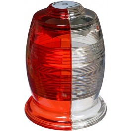 Whelen Red/White strobe lens