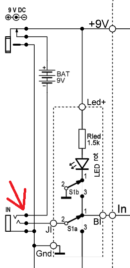 Stereo jack input