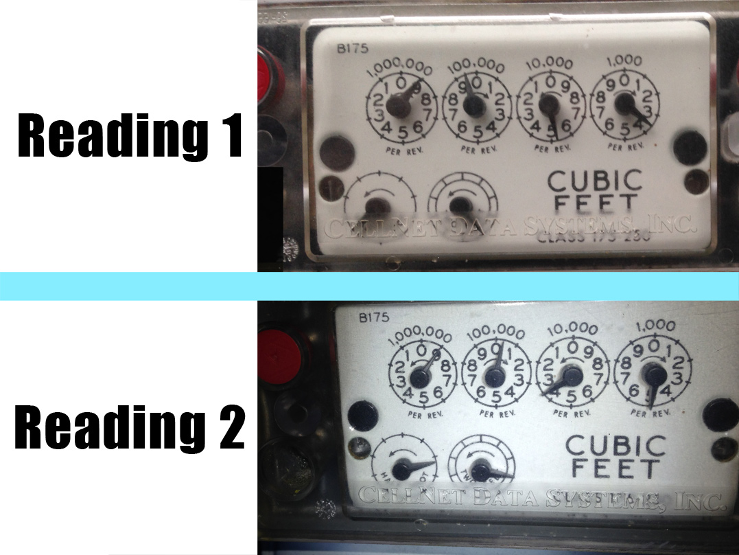 Two meter readings