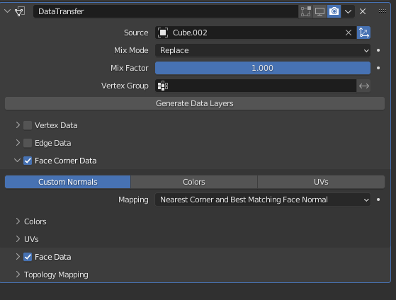 Modifier Setup