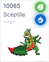 Example card for Mega Sceptile