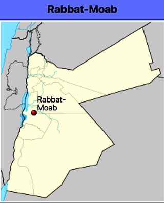 Areopolis/Rabba on modern map