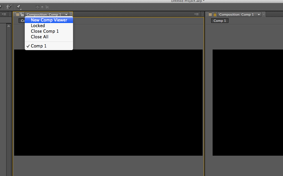 New Comp Viewer in AE