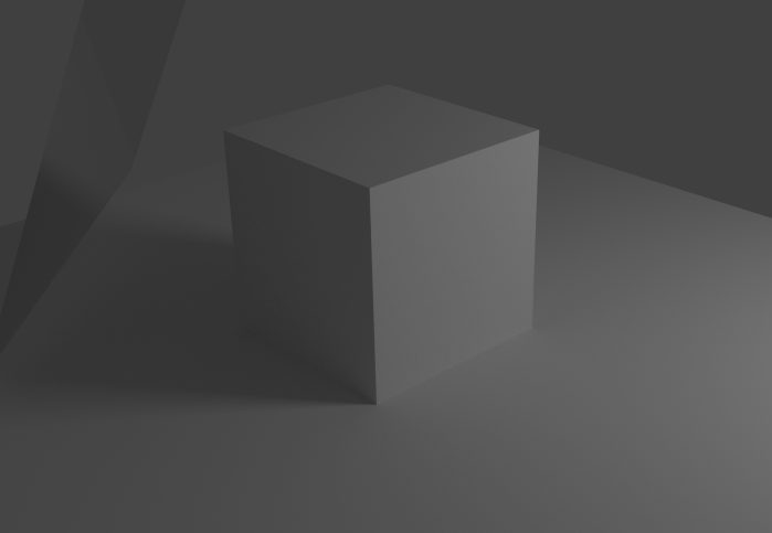 render with area light