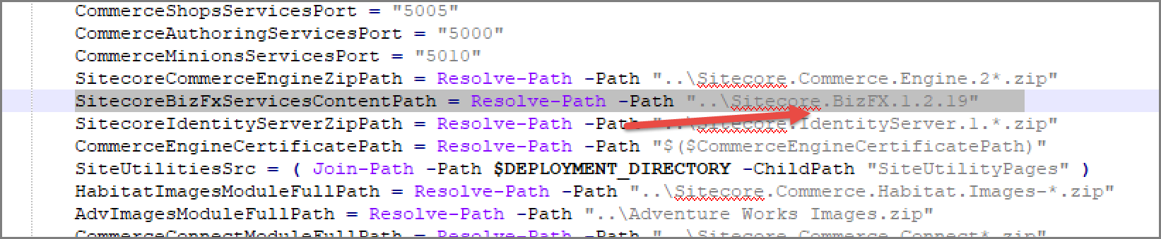 Path as in the Installation script