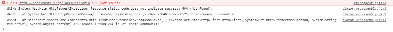 Error occurring when login service call using HttpClient.