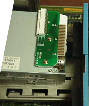 Close-up of connector on back of OEM PS/2 floppy drive