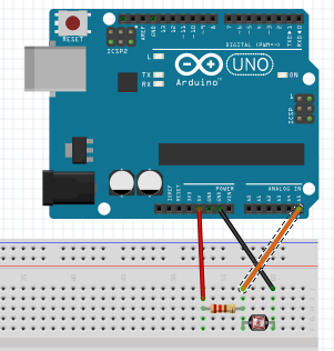 Arduino con foto sensor