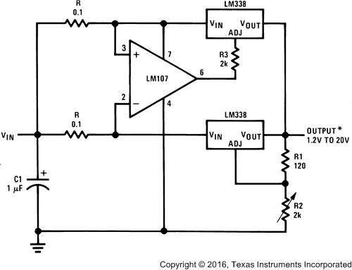 two LM338 in parallel