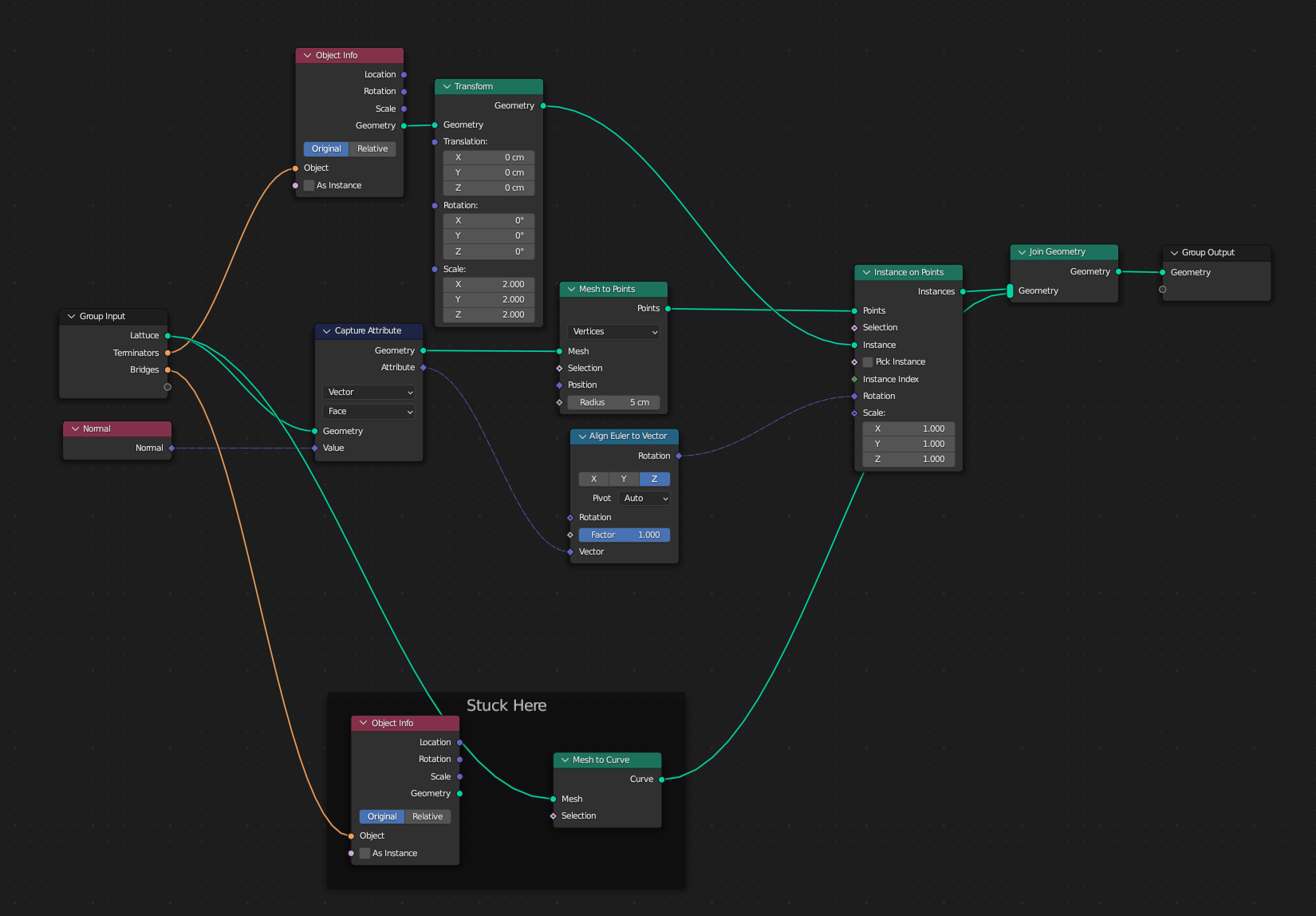 Geo Nodes so far