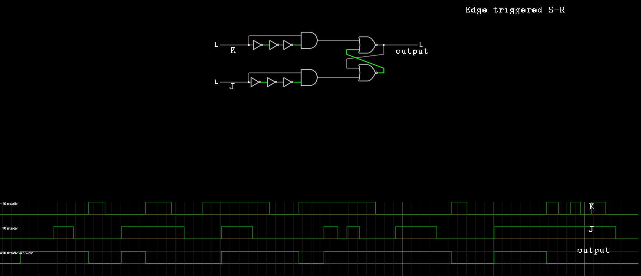 updated sr latch w/ rising edge pulse generators