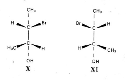 the two isomers of 3-bromobutan-2-ol