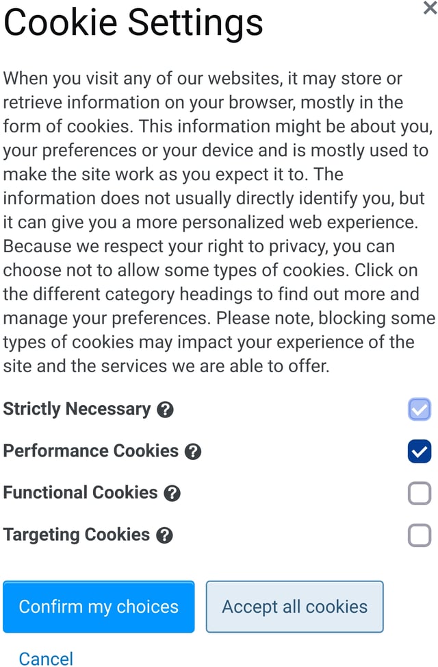 Cookie Settings