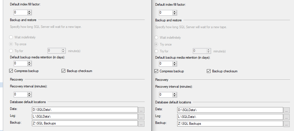 DB Settings Config