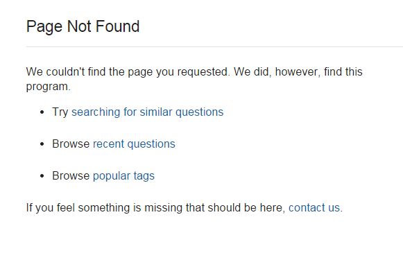 Page not found