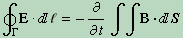 Faraday's Law integral form