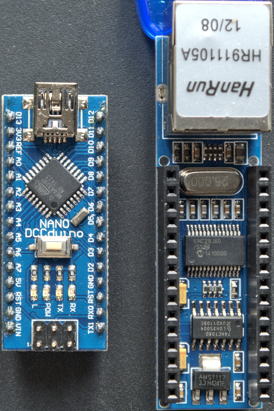 Arduino Nano + Ethernet ENC28J60 shield