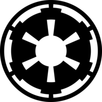 The crest is formed from a series of concentric circles of alternating black and white with a white centre from which six tall, evenly-spaced wedges extend into the black.  Two wedges align to the vertical axis and the others are spaced 60 degrees apart.  From the surrounding black ring, six blunt notches, aligned with each white wedge, extend into the narrow outer white ring, which is divided into six sectors by lines connecting the black notches to the outer black line.