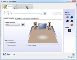 Realtek HD Audio-Manager