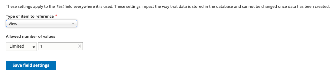 Selecting ER field target type