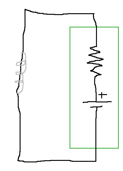 Sketch of steady-state equivalent circuit