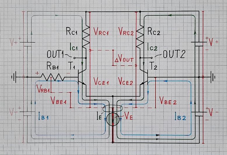 Differential pair with RB1