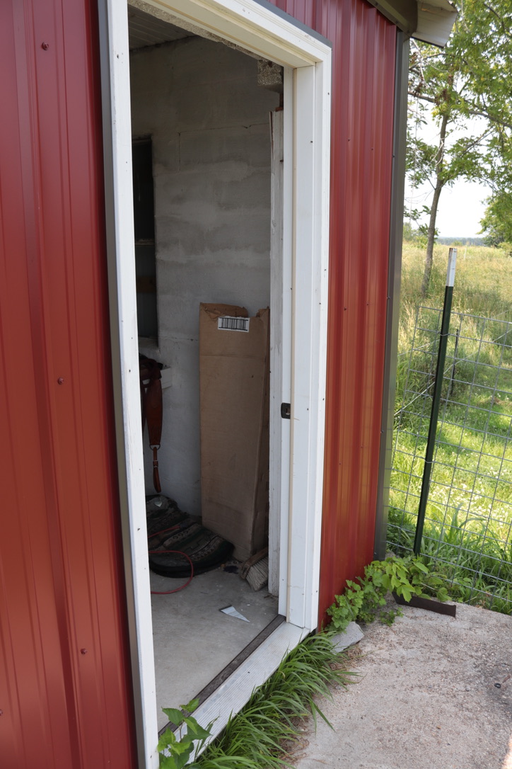 Metal siding from exterior