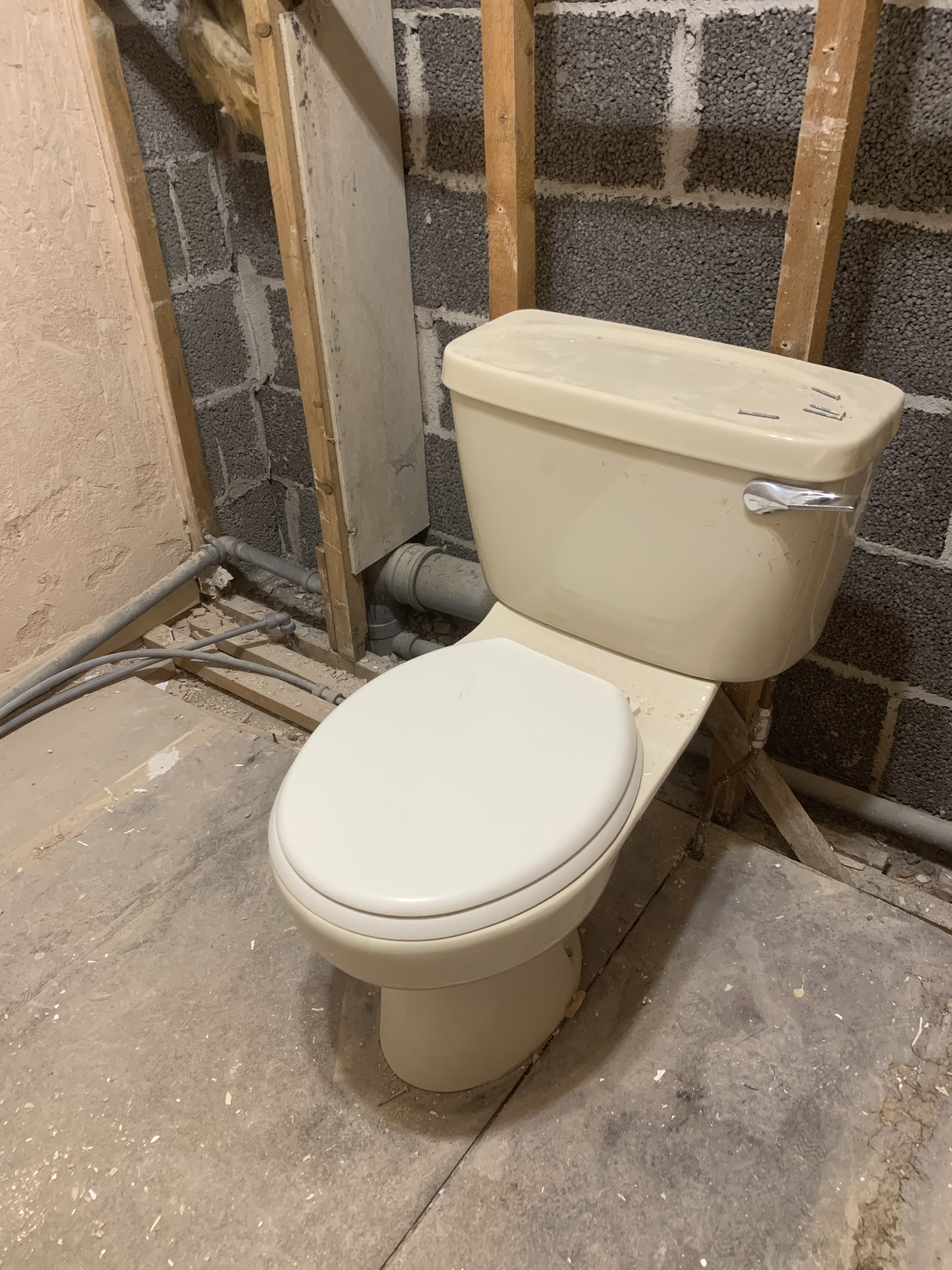 existing toilet