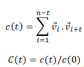 velocity correlation function