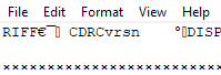 Determining CDR file version