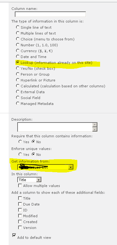 for using sharepoint default coloumn