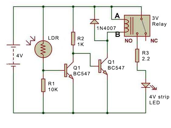 dark sensor relay