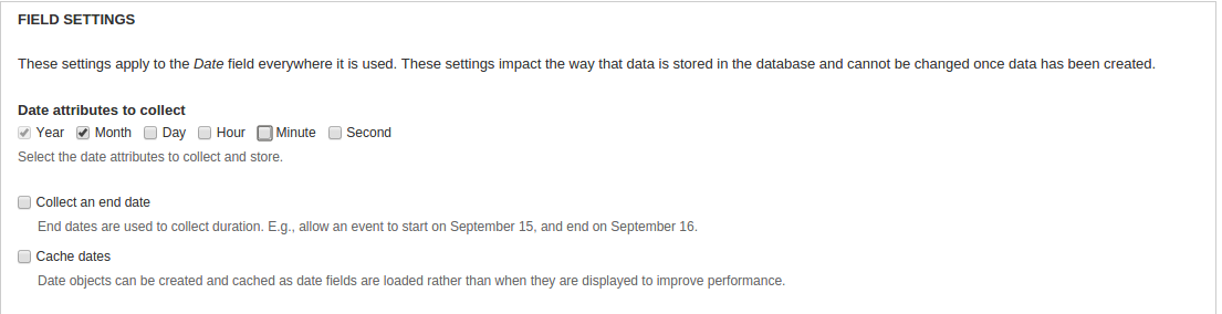 date field settings