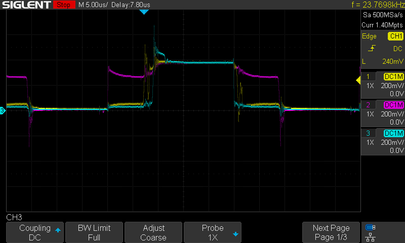 Before LOS waveform