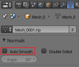 Auto Smooth setting