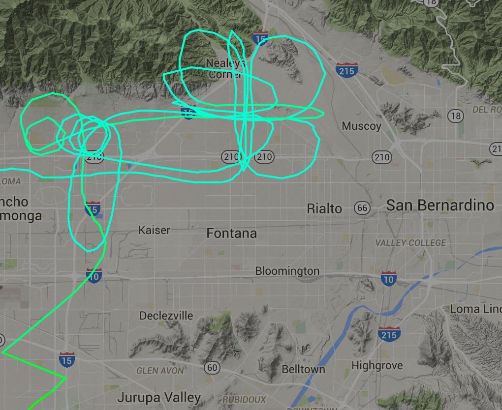 N915WC flight track