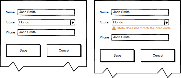 Area Code mismach