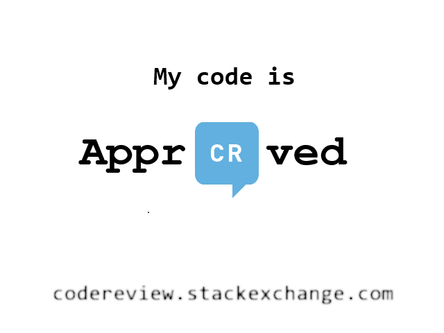 my code is CR-approved.